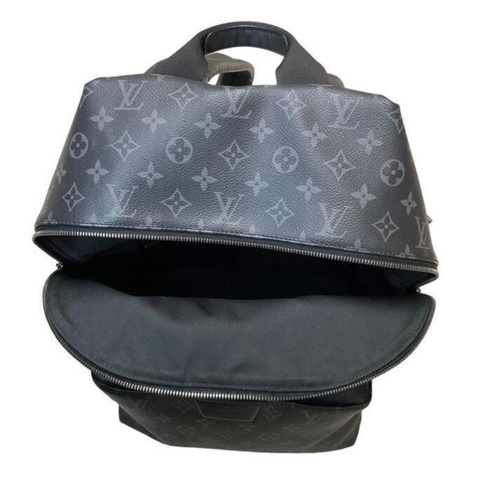 Louis Vuitton Leather Backpack Gray Eclipse Black… - image 5